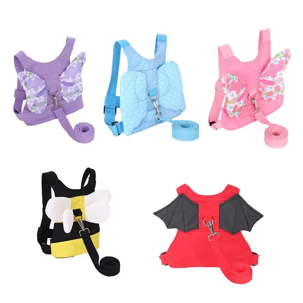 Arnés para caminar antipérdida con diseño 2 en 1, Material suave retráctil, cuerda de tracción para muñeca para niños, correa de enlace para muñeca, cuerda de resorte