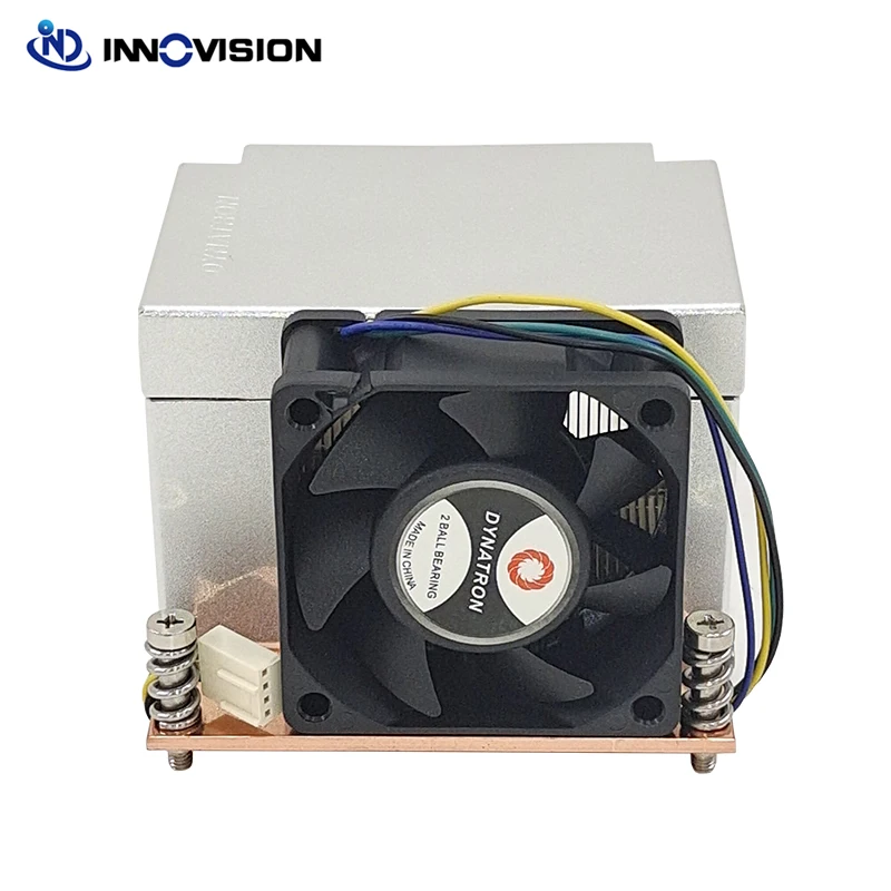 Dynatron R5 2U Active LGA2011 2066 Square CPU cooler With 4 Copper Heating Pipe 60x60x25 mm Side-Blow Fan with PWM Function