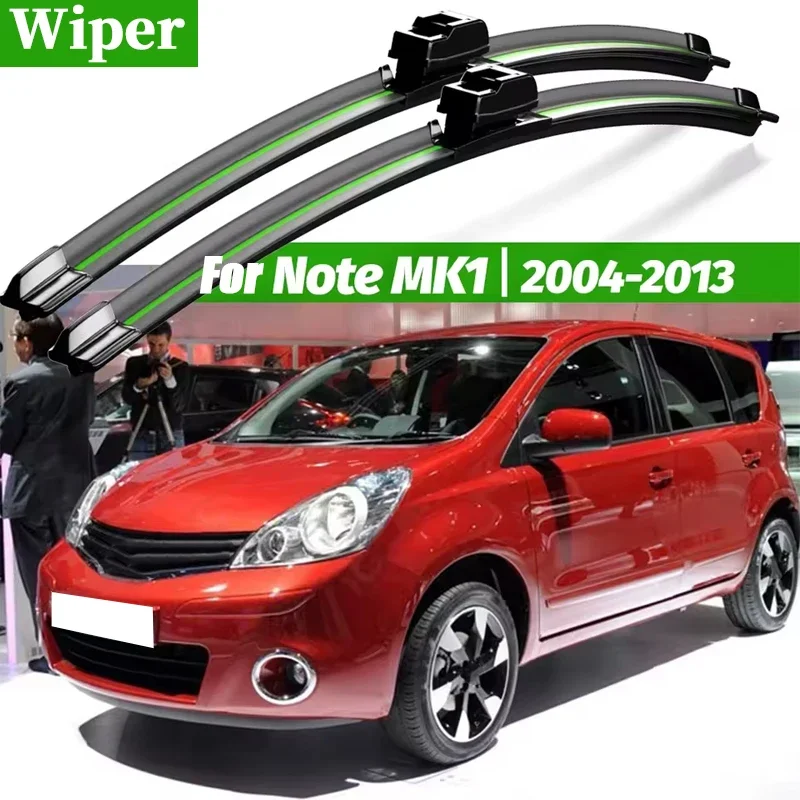 Wiper LHD Front Wiper Blades For Nissan Note MK1 2004 - 2013 2011 2012 Windshield Windscreen Window Brush 24"+14" Accessories