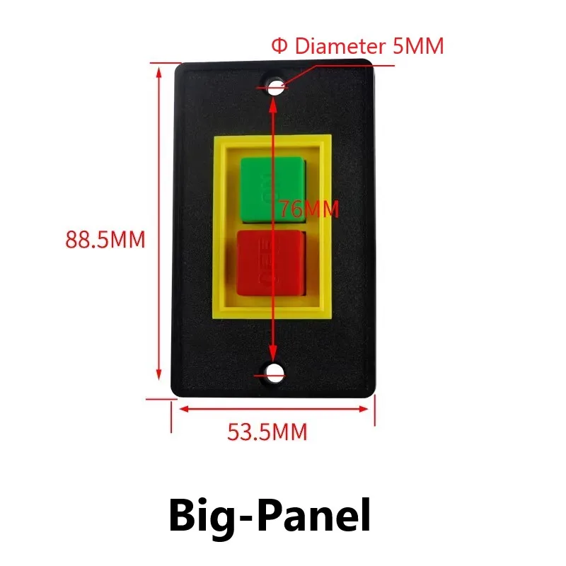 Control Button QCS1-5 Three-phase Grinder Press Buckle Bench Drill Machine Tool Large Plate Small Plate Stop Start Switch