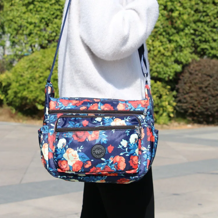 Fashion Flower Printing Women Bag Mummy Casual Shoulder Bags Female Maternity Mother Baby Stroller Bags