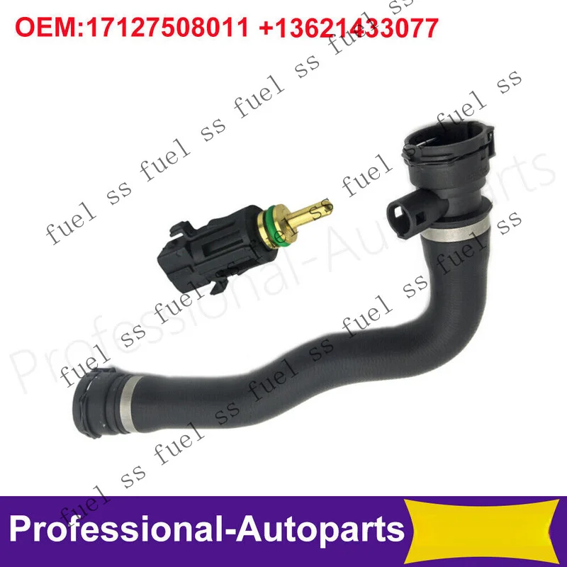 S+ Radiator Coolant Hose With Sensor for BMW 745Li 545 745 645 E65 7 Series