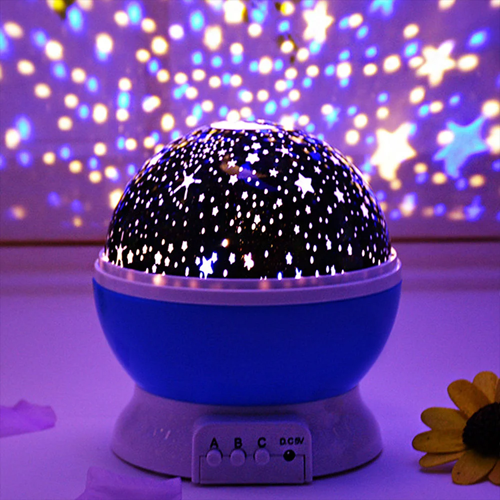 

Children's Bedroom Star Moon Lamp LED Galaxy Projector Rotating Musical Starry Night Lamp USB Projection Lamp Children's Gift