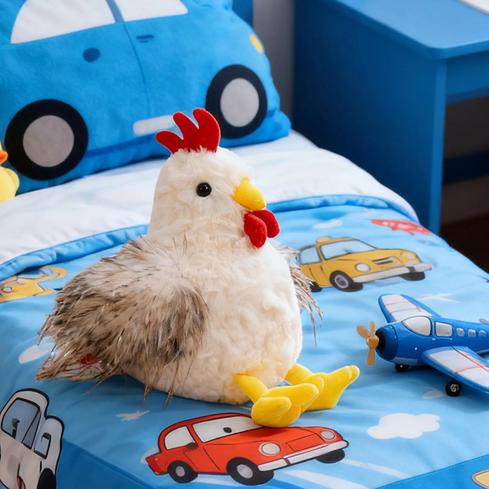 

Chicken Doll Toy 11" Sofa Ornaments Lovely Room Decor Stuffed Animal Toy Soft for Children Girls Boys