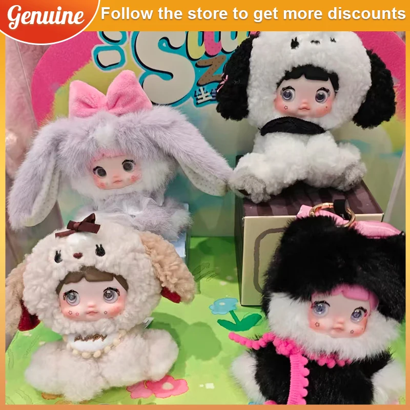 Nova caixa cega de vinil da série nommi sentado zoológico-bolsa fofa pingente boneca presente misterioso da moda para amigos de aniversário de natal