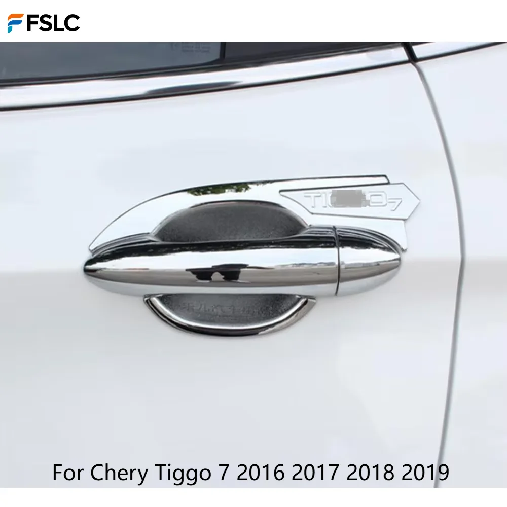 

⭐Genuine⭐ For Chery Tiggo 7 2016-2019 ABS Chrome Car Door Handle Cover Bowl Protector Trim Decoration Auto Accessories Styling
