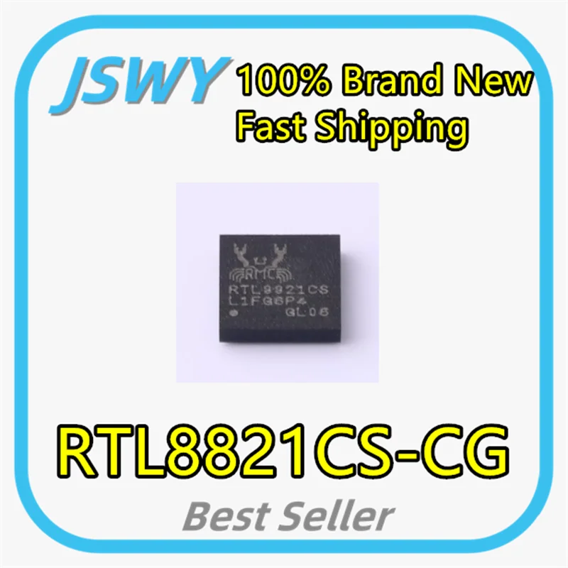 (2/20 pieces) RTL8821CS-CG RTL8821CS RTL8821 SMD TFBGA-100 Wireless Transceiver Chip IC Brand New Electronics Fast Shipping