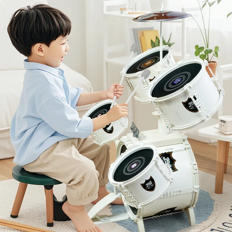 

Children's Professional Grading Examination Large Adult Jazz Drum Kit 5 Beginner's Home Practice Percussion Musical Instruments