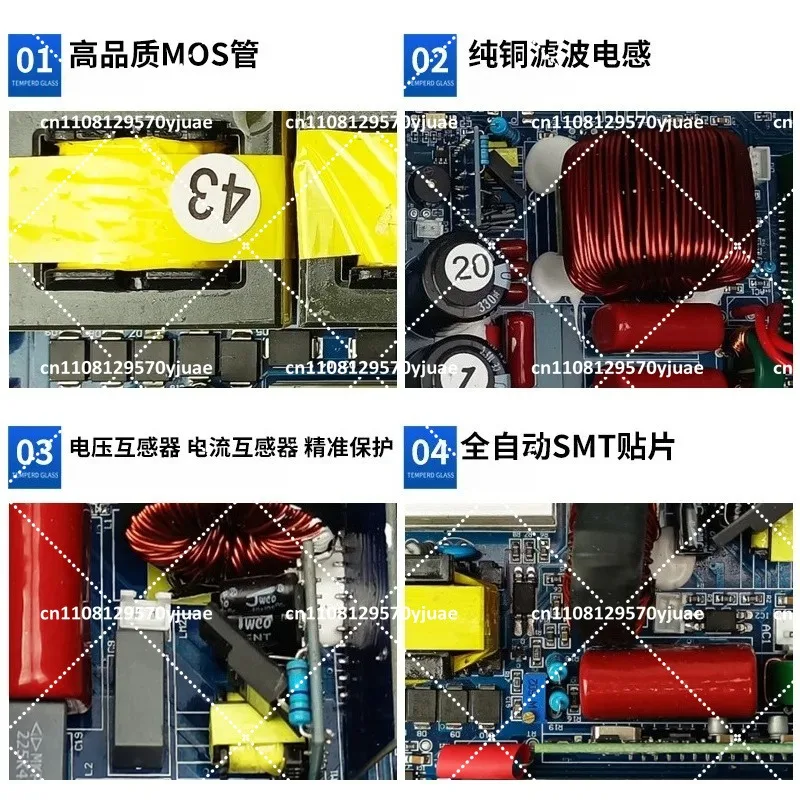 Pure Sine Wave Inverter Main Board 12V 24V 48V to 220V High Power Vehicle Power Converter Module