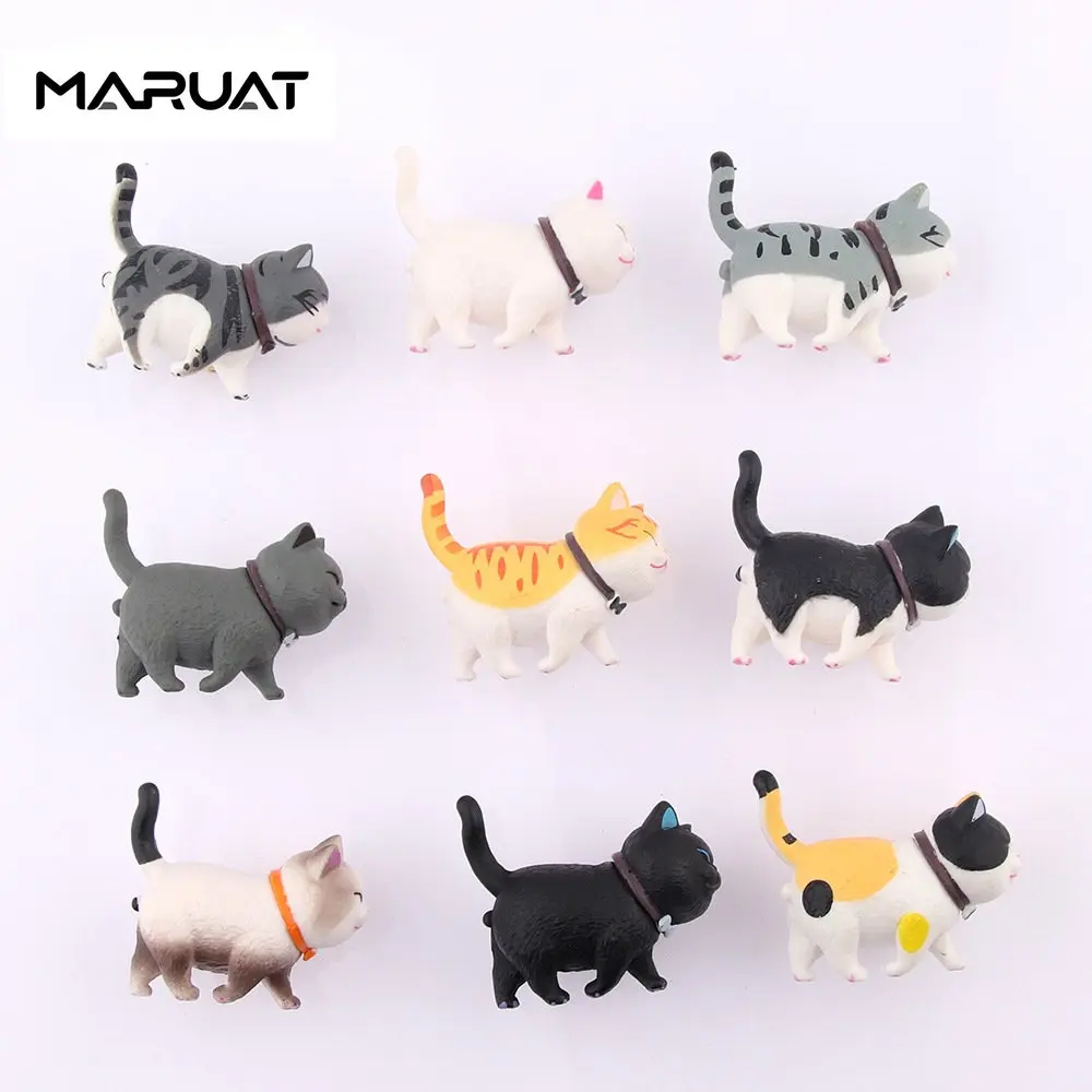 Brass Rotatable Cat Head Cat Handle Cartoon Wardrobe Door Handle Cute Drawer Single Hole Small Handle Drawer Handle