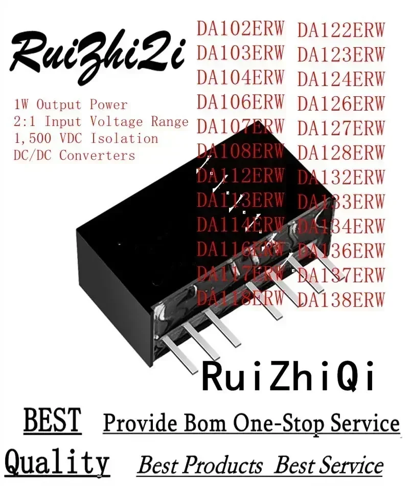 

10 шт./лот DA122ERW DA123ERW DA124ERW DA126ERW DA127ERW DA128ERW DA132ERW DA133ERW DA134ERW DA136ERW DA137ERW DA138ERW 1 Вт DC/DC