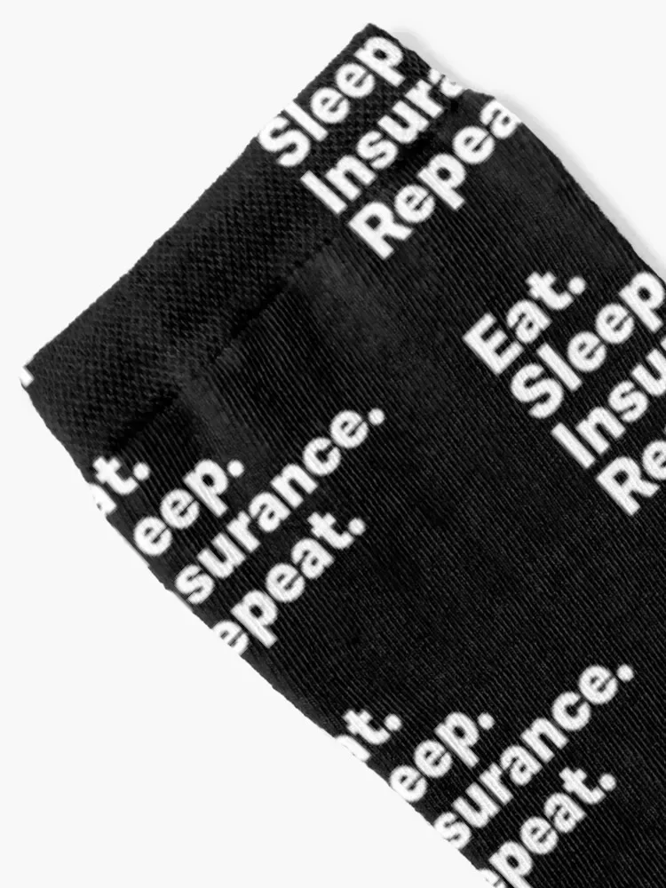 Eat Sleep Insurance Repeat Socks Stockings compression gifts Socks Female Men's