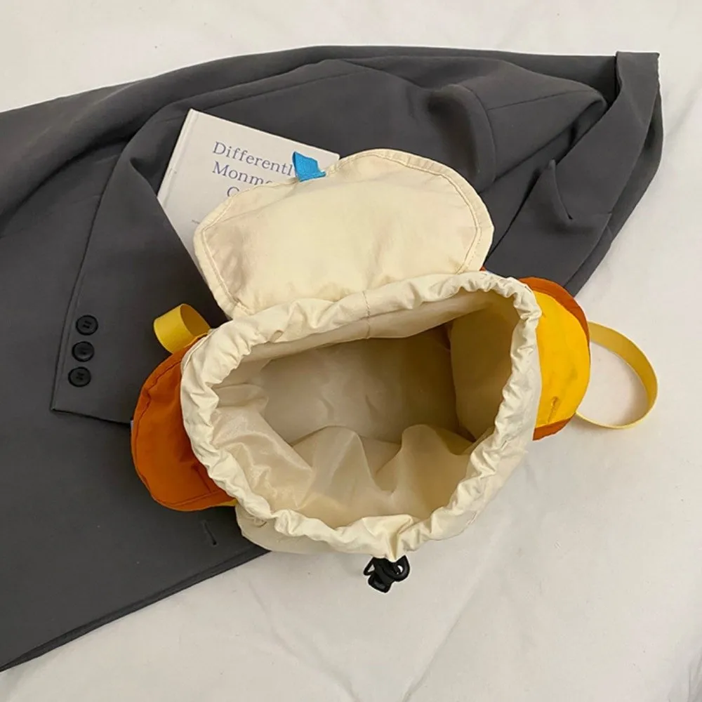 Cor combinando 2 tamanhos sacos pai-filho estilo coreano grande capacidade cordão mochila náilon multi-bolso estudantes