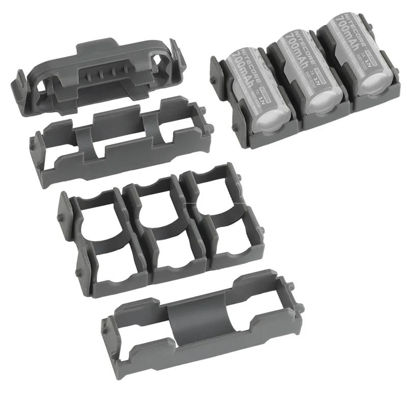 Tactical Modular Inserts Battery Holder Carrier for 18650 18350 CR123A AAA CR2032 Tooling Storage Holder Hunting Accessories