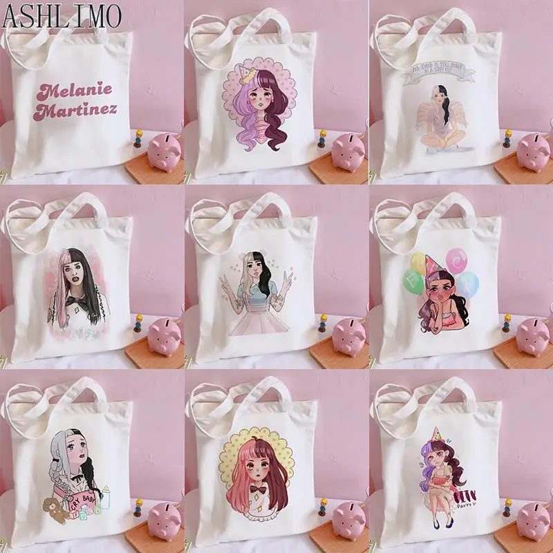 Melanie Martinez Streetwear Kawaii Cry Baby Women Shoulder Bags Casual Shopping Tote Bag Handbags Women Elegant Canvas Bag