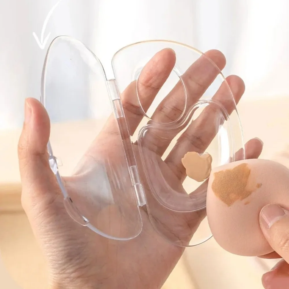 Tavolozza pieghevole per fondotinta liquido Kit di strumenti per trucco professionale in acrilico Set di aste per crema di miscelazione trasparente