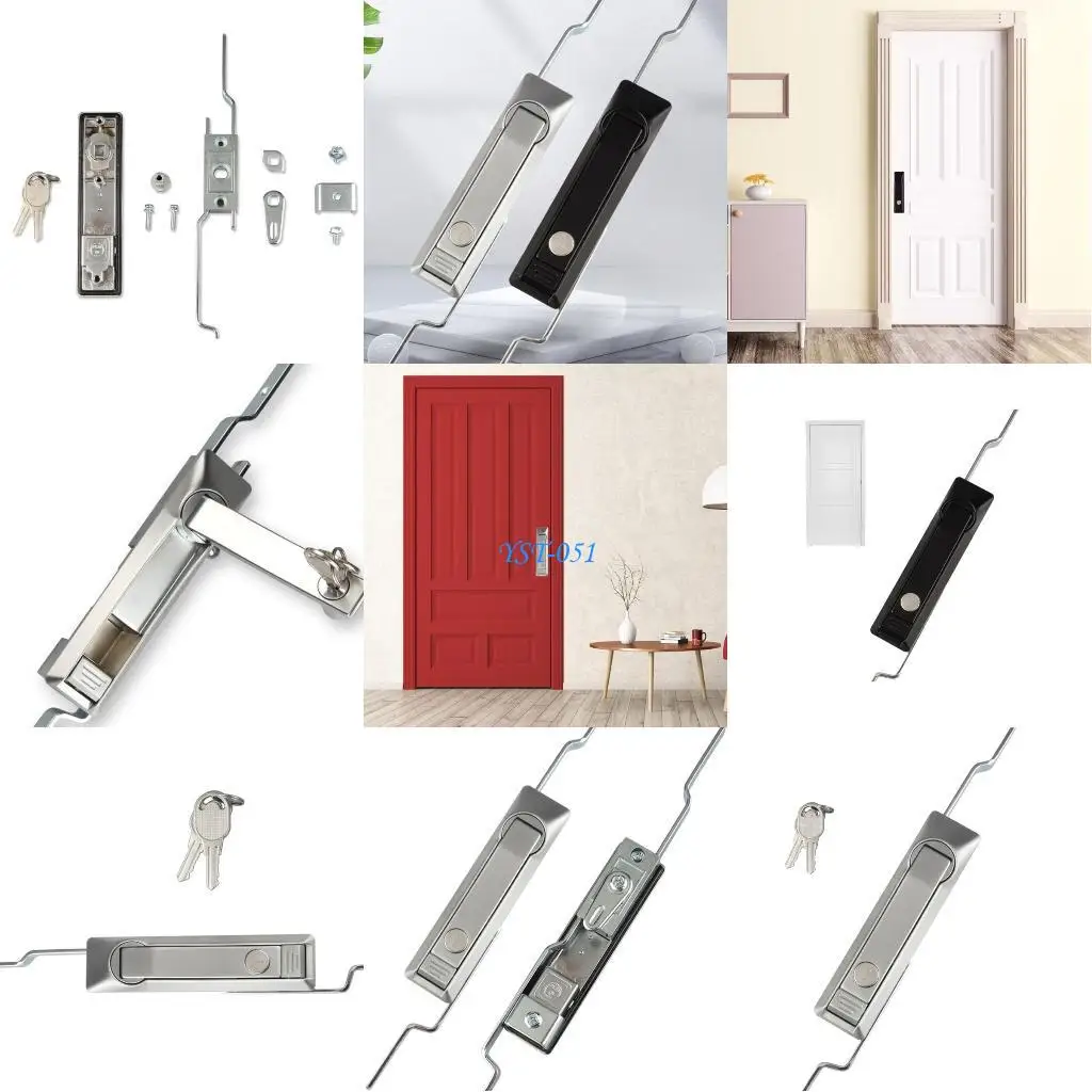 

E15A Connecting Rod Cabinet Lock Zinc Alloys Power Distribution Cabinet Lock Garage Door Lock for Electricity, Communications
