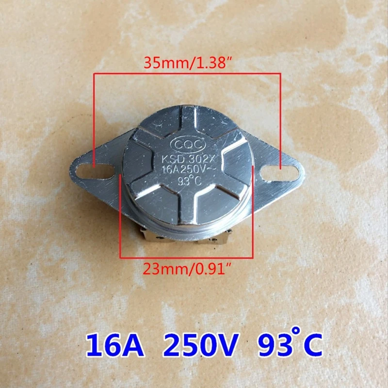 Aquecedor elétrico água Peças Termostato Pressão Controlador Temperatura Limite, 250V, 20A, 16A