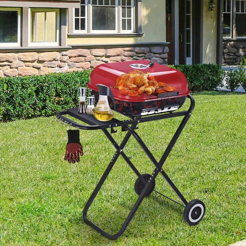Barbecue Grill Household Charcoal Barbecue Grill Outdoor Portable Stove Barbecue Skewer  Patio Carbon