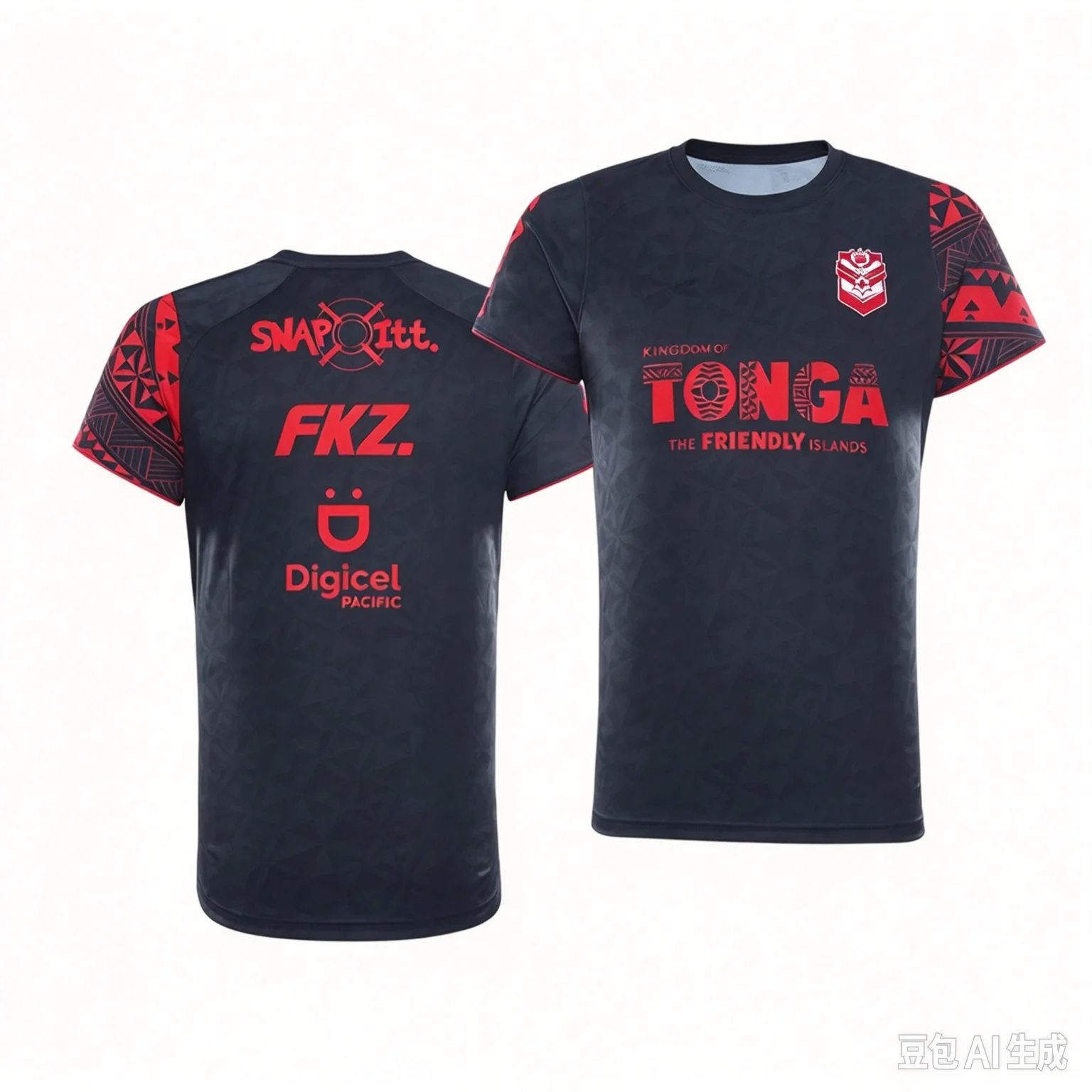 2026/27 Tonga Rugby League Mens Home Away Jersey Men Y2K T-shirt Breathable Quick-dry Suitable for Daily Wear and Training Wear