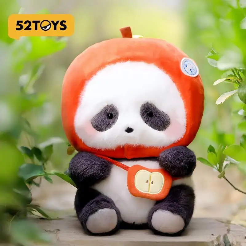 PandaRoll Apple Plush Doll Toy 52TOYS Stuffed Animal Shoulder Pet Ideal Holiday Gift for Girlfriend Soft Surrounding Gift
