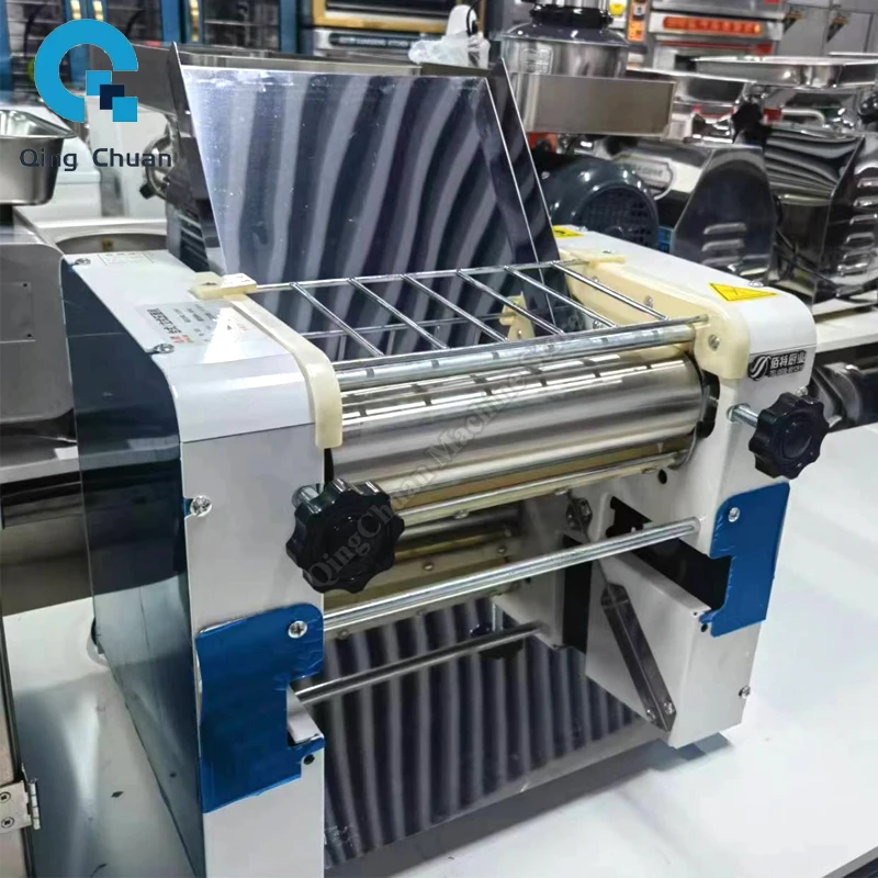 Electric Noodle Machine 2200W Stainless Steel 300mm Width Roller Dough Press Pasta Commercial Kneading Dumpling Noodles Maker