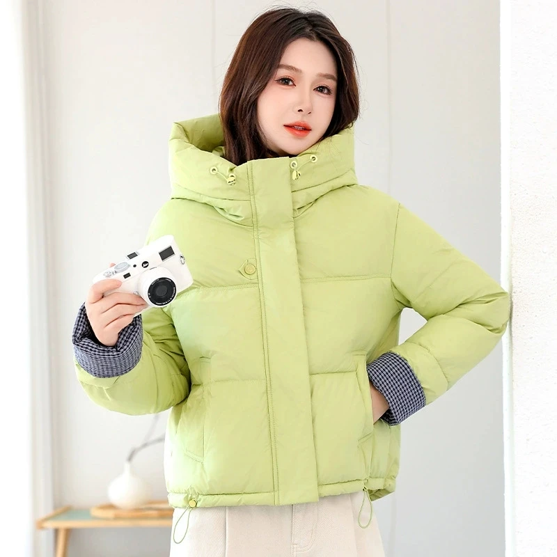 

2025 Autumn Winter Thick Bread Cotton Jacket Short Down Cotton Jacket Women Clothing Korean Loose Student Coat Female Outerwear