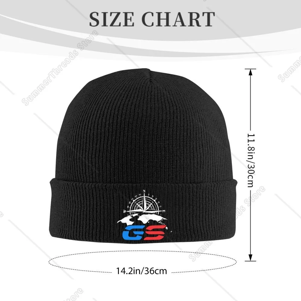 GS Compass Acessórios Inverno Slouchy Beanie Homens Mulheres Crânio Chapéu de Malha Boné Aventura Bonnet Chapéus