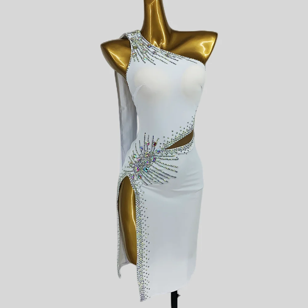 Traje de Baile Latino 2026 para Mujer, Vestido de Fiesta, Traje de Competición, Falda con Flecos Sexy, Ropa Deportiva Elegante, Disfraz de Graduación para Chicas Costumes de Bal de Promo, Tenues Sexy, Robes Longues de