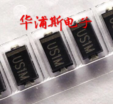 10pcs 100% orginal neue 100 3 yuan US1M SMD UF4007 fast recovery diode SMA paket gleichrichter 1A 100 0V