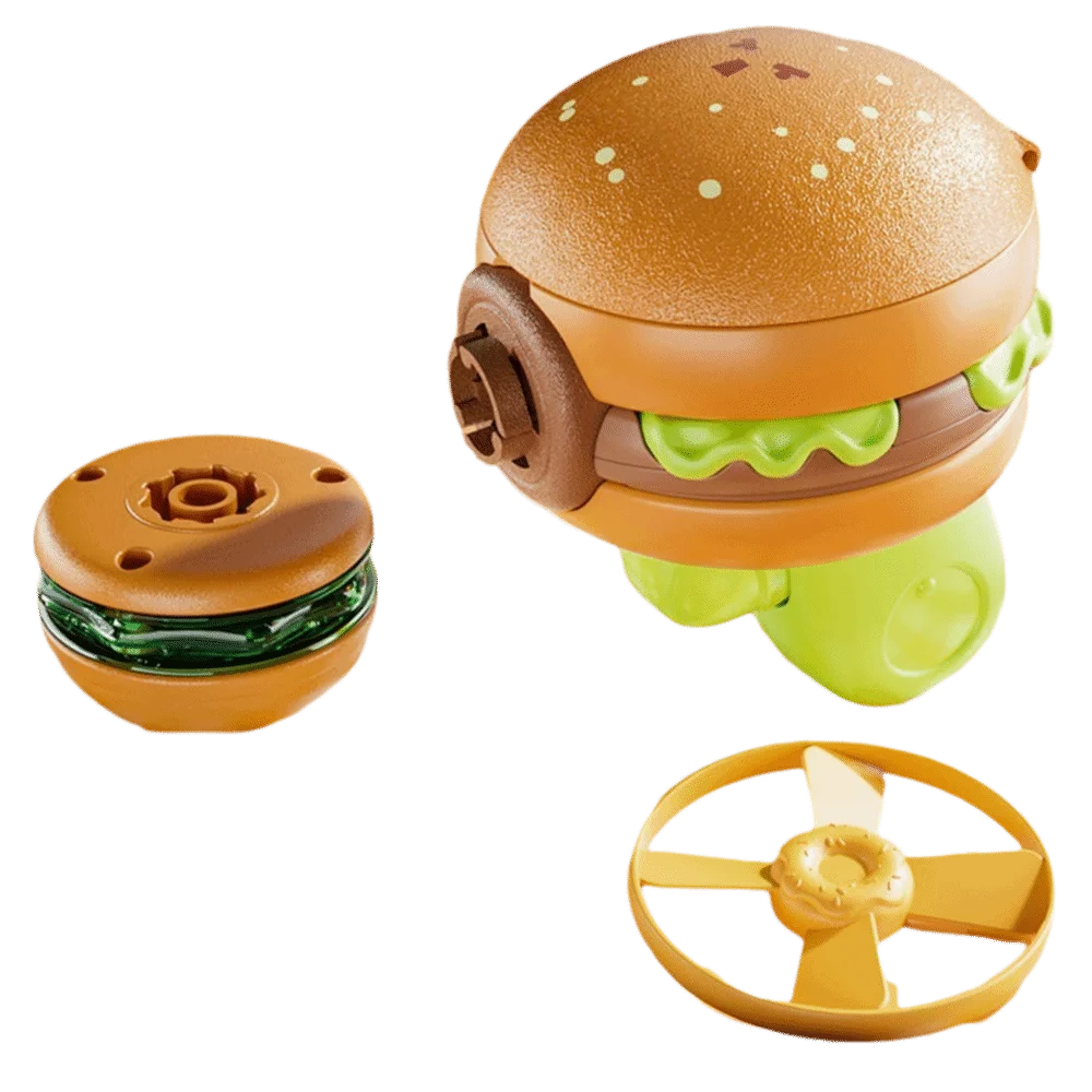 

6-в-1 гироскоп, летающий диск, форма картофеля фри, светящийся волчок, летающий диск, роман со светодиодной подсветкой, вращающаяся пусковая установка гироскопа