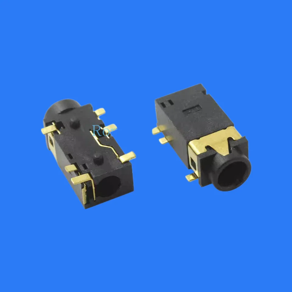 100pcs/ 3.5 Headset Interface PJ-342B Double Column Patch Gold Plated Anchor Sound Card Special Audio Socket 3.5mm