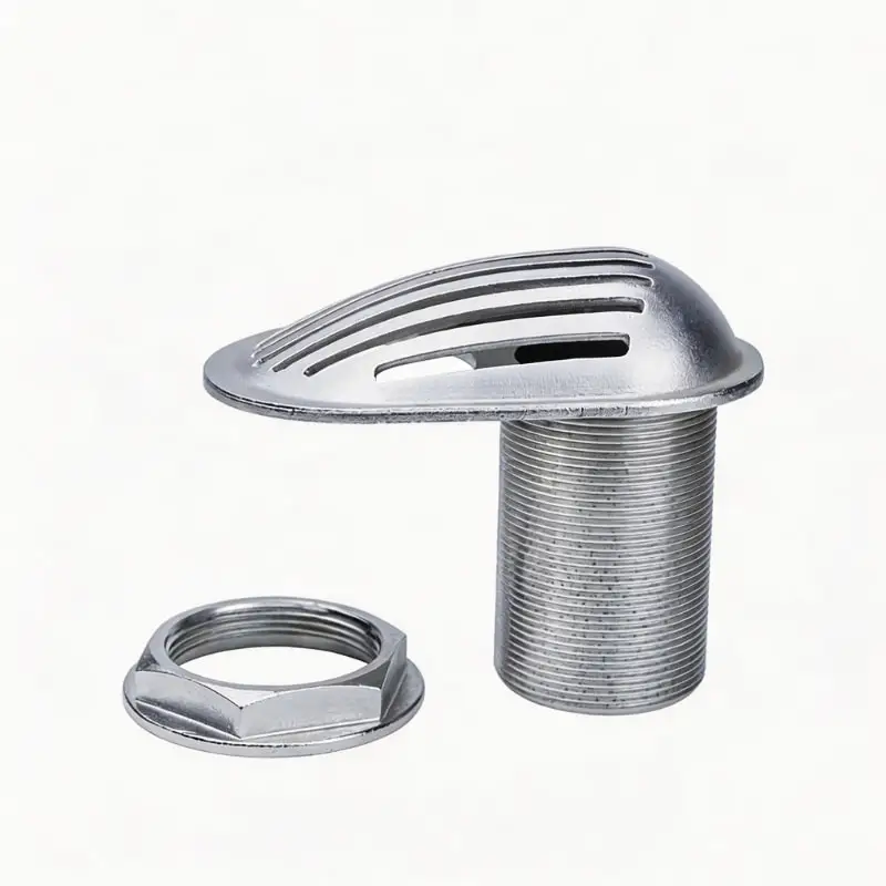 Marine 316 Stainless Steel Thru Hull Fitting Sea Suction Strainer, Yacht Water Inlet Drain Filter Scoop All Sizes Available