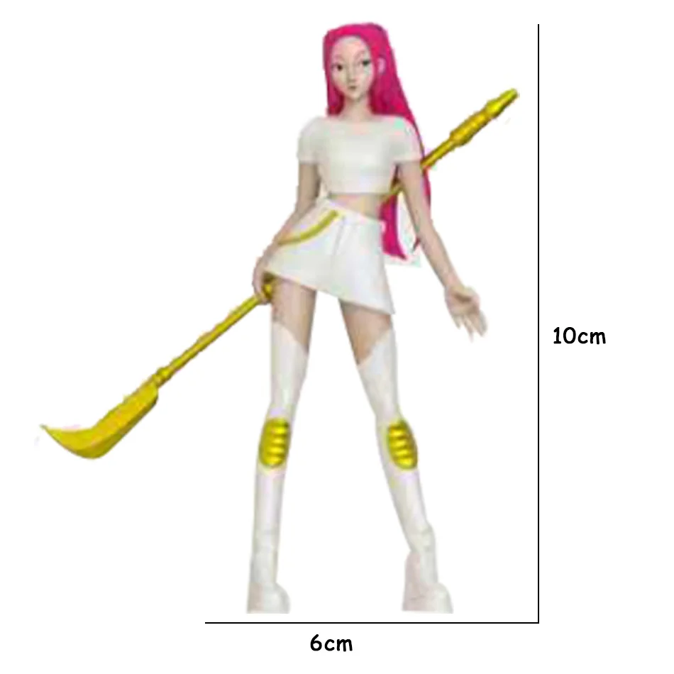 Vestido de desempenho prateado anime kpop demon hunters figura brinquedo modelo colecionável decoração de mesa para fãs de desenhos animados