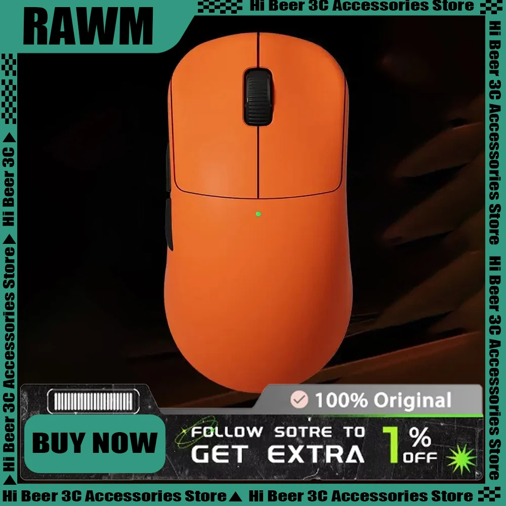 

Беспроводная мышь RAWM ES21 PRO ES21M, удобная и легкая PAW3950/PAW3395, эргономичная игровая мышь для киберспорта с сроком службы батареи для пожилых людей