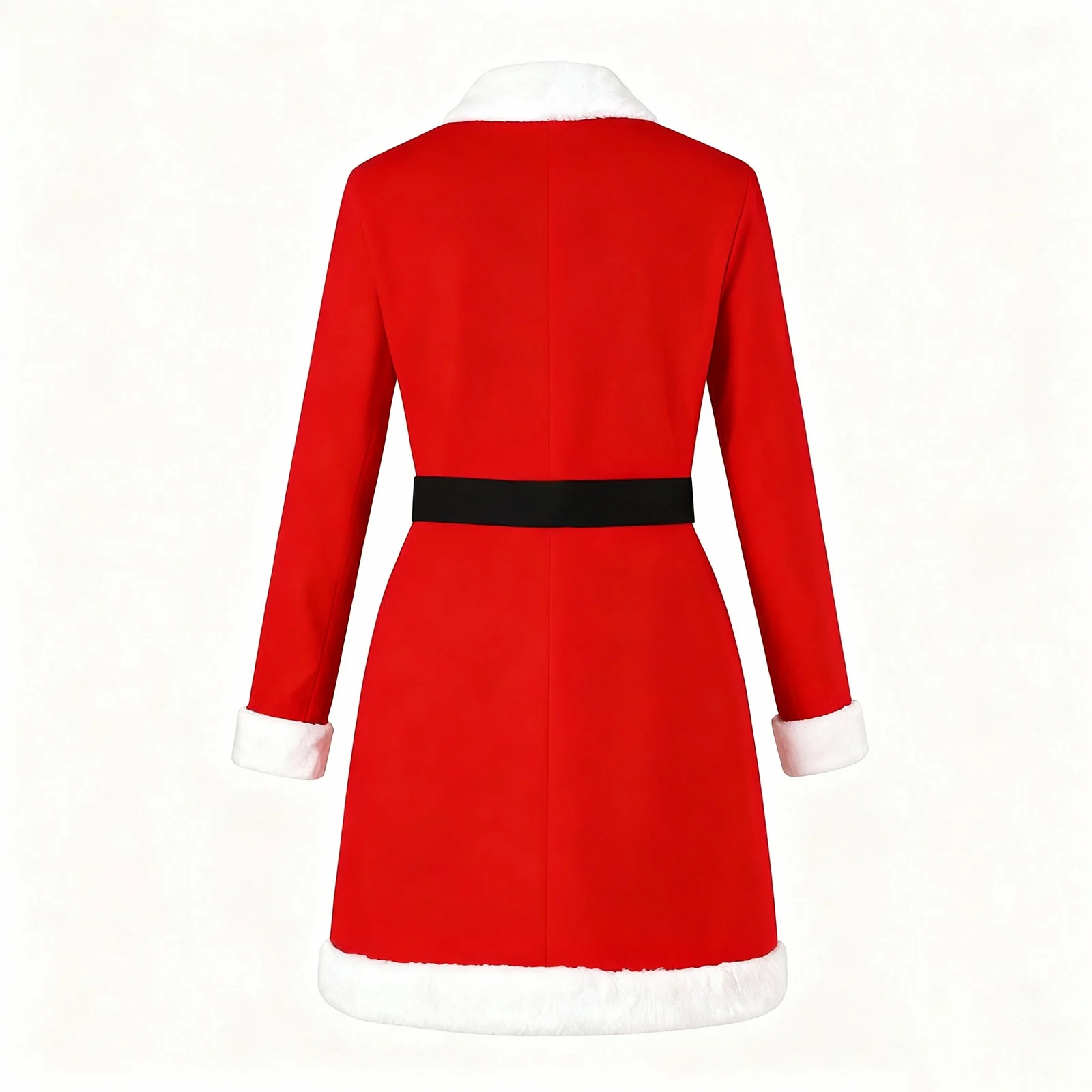 Costume de jeu de rôle de noël pour femmes, en velours doré, à capuche, robe de spectacle, jupe de noël d'hiver