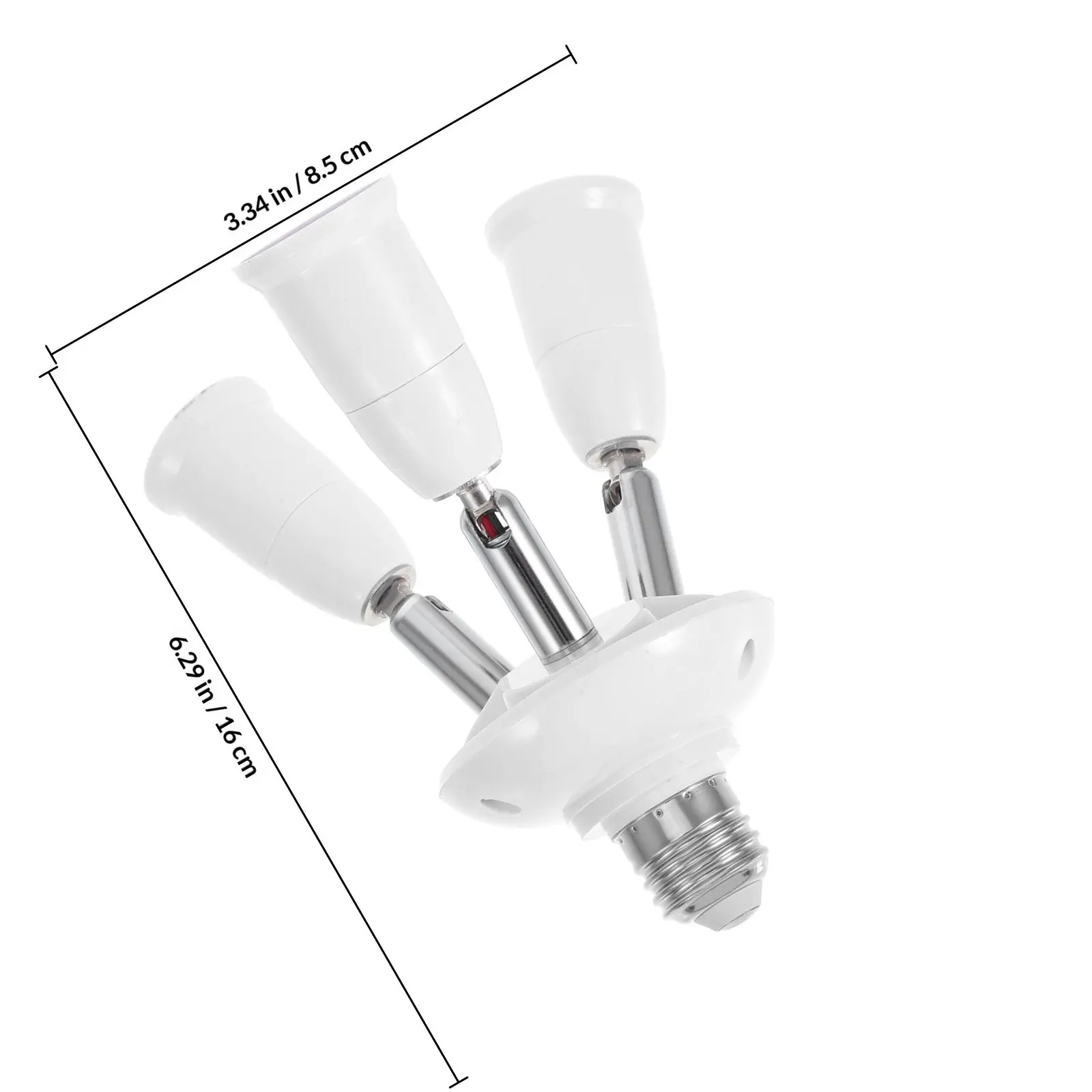Bendable Socket Extender Adaptor Bulb Holder Base Lamp Flexible Extension Adapter