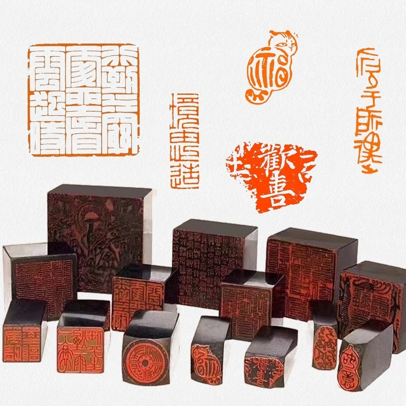 

Carving Finished Seal Stamp for Calligraphy Painting Collection Book Motto Name Stamp Chop Personalised Stamps Gift Art Craft