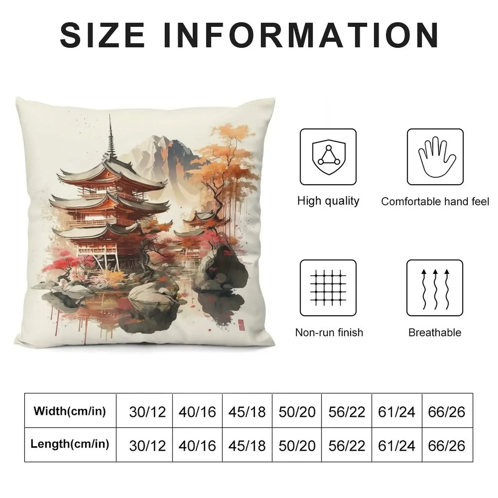 Japanese countryside in late summer Throw Pillow Cushion Cover Room decorating items Pillows Aesthetic New year pillow