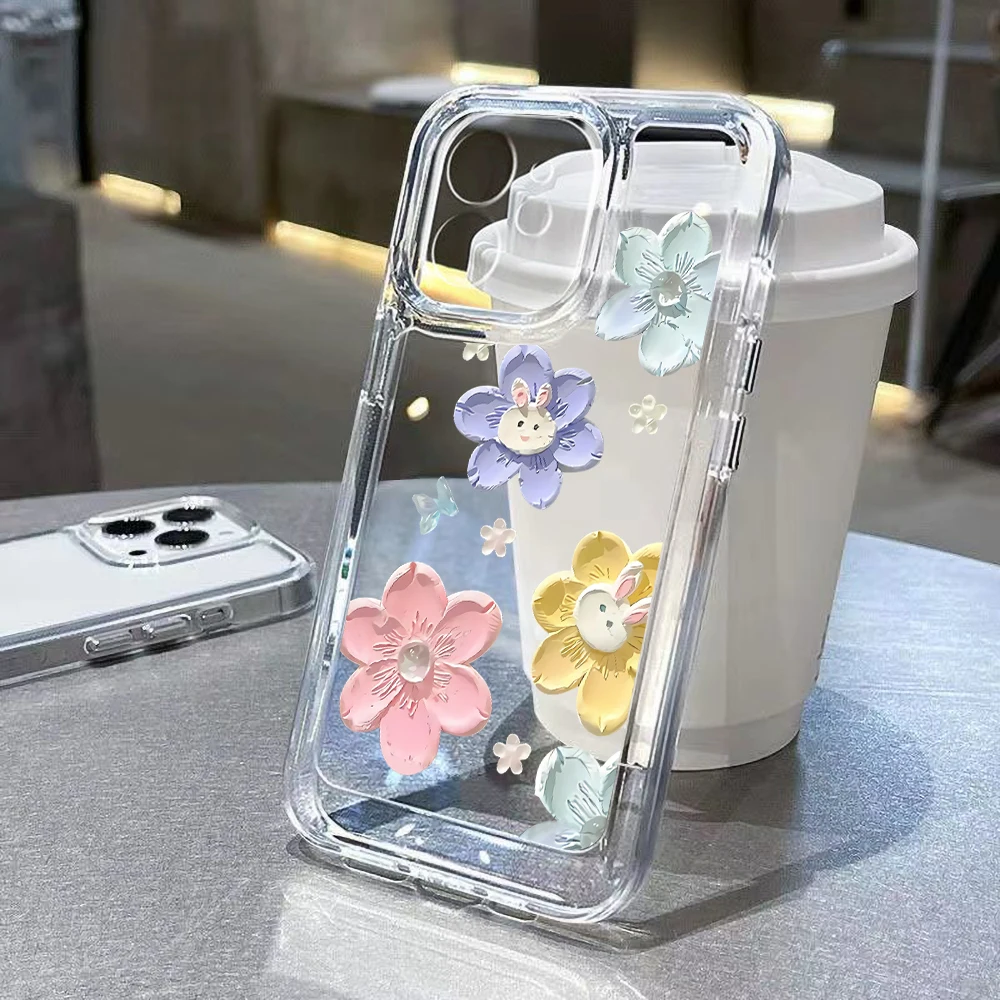 

A53 5G Case for Samsung A54 5G Cases A52S A33 A34 A13 A52 A12 A14 A31 A32 A70 A71 A72 A73 A02S A03S A04S Clear Flower Back Cover