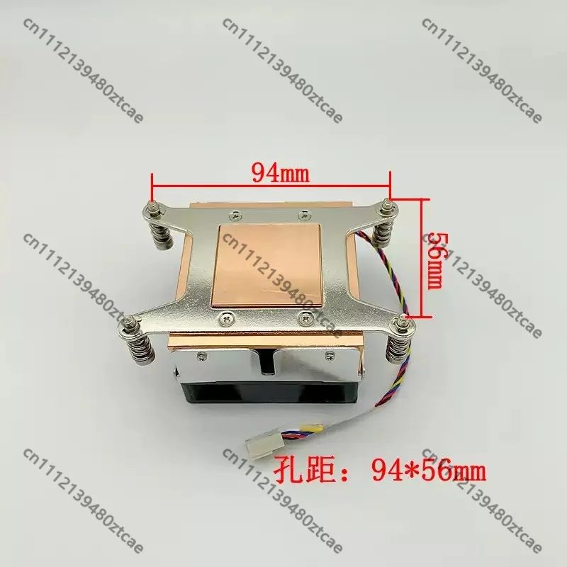 Full Copper 2U CPU Cooler Fan, Special for Intel Server with LGA2011 Rectangular Socket