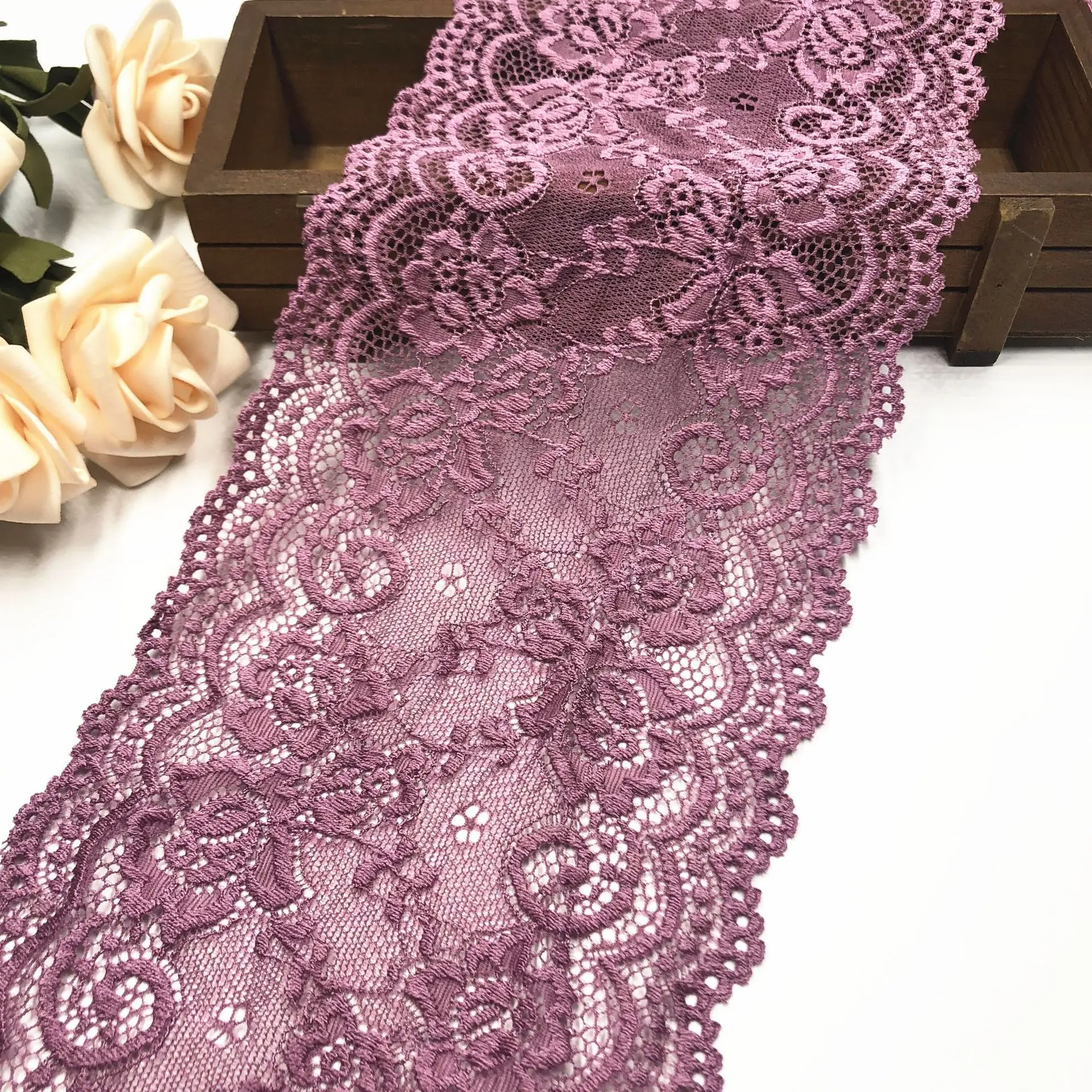 5Meters High Quality Stretch Elastic Lace Ribbon