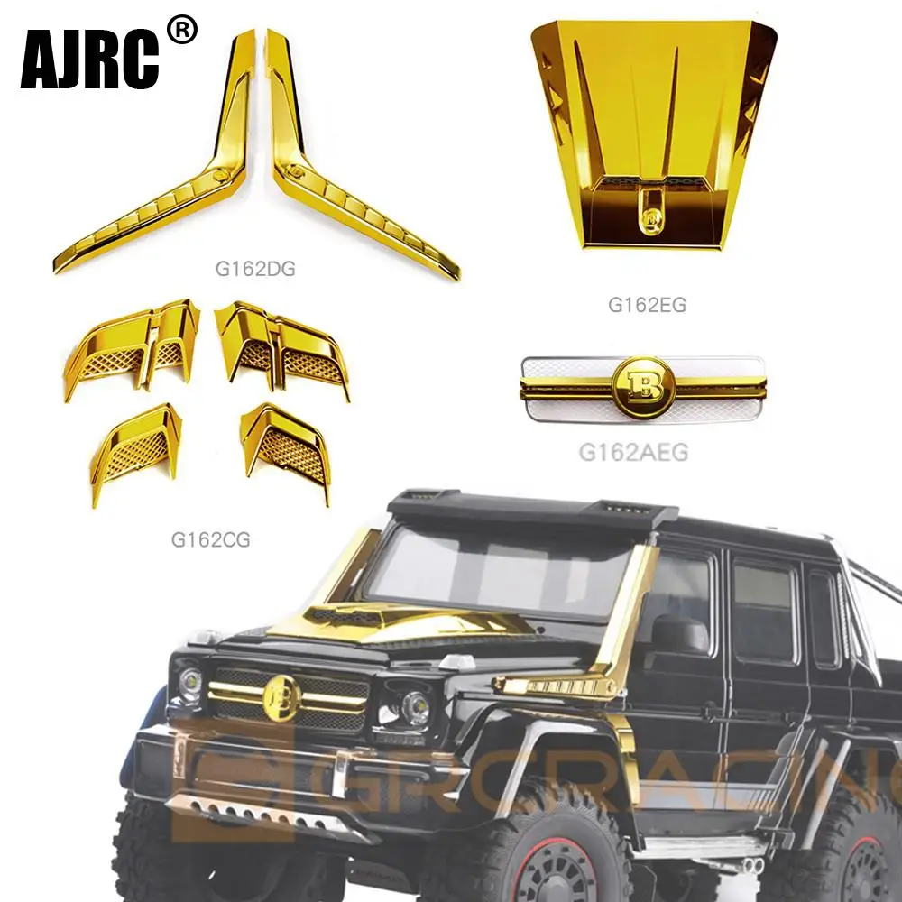 For Grc Trx4 G500 Trx6 G63 Abs Electroplated Gold Parts, Mesh Grille/machine Cover/wading Hose/wheel Brow Ventilation Grille