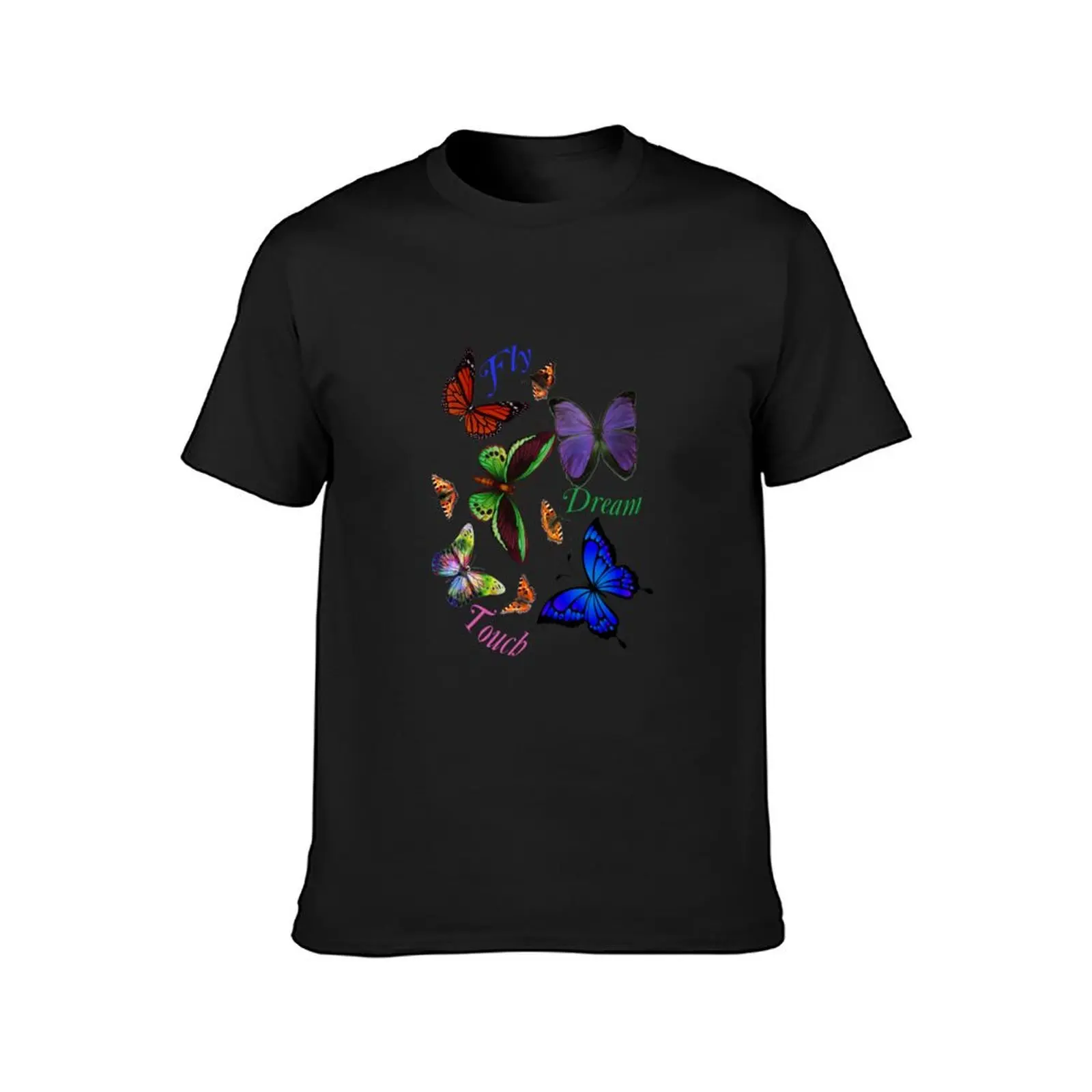 Butterflies - Fly Dream Touch T-Shirt plus sizes customizeds shirts graphic tees men graphic t shirts