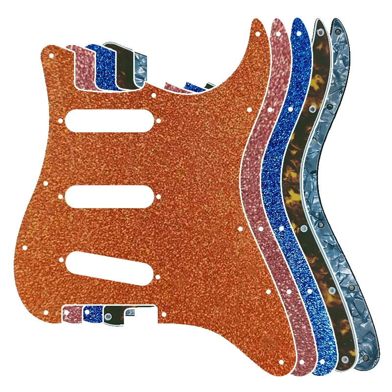 

Xin Yue Custom Guitar Pickguard - For USA/Mexico FD 11 Screw Hole Strat Standard SSS St Scratch Plate Multicolor No Switch Hole