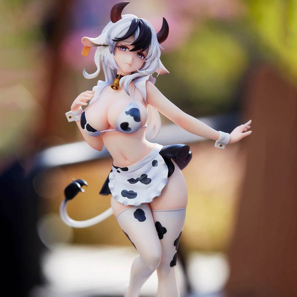 

Фигурка молочных девушек в стиле аниме, черно-белая сакура, розовая фигурка девушки, модель из ПВХ, настольные украшения, фигурка молочных девушек, игрушки, подарки