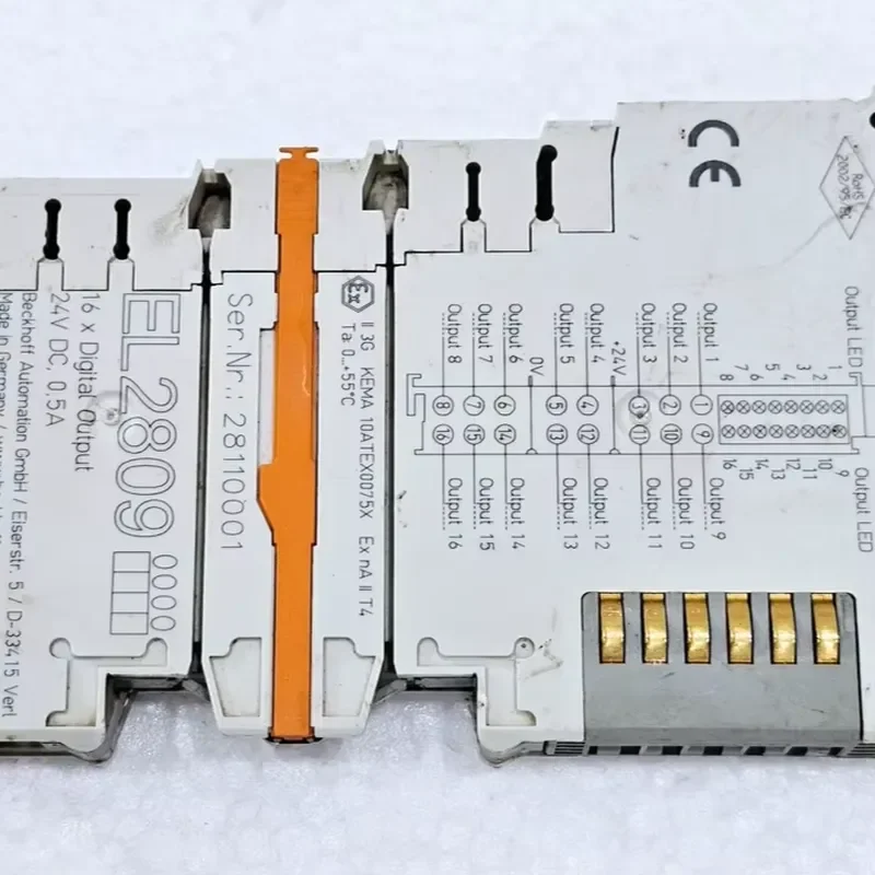 Beckhoff El2809 Ether Terminal Module 16-ch Digital Output 24 Vdc 0.5a