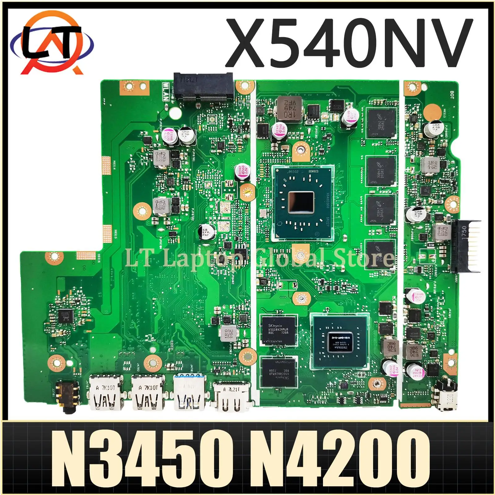 X540NV اللوحة الأم ل ASUS X540N D540NV F540NV A540NV R540NV X580NV اللوحة الأم للكمبيوتر المحمول N3350/N3450 N4200 920MX/V2G RAM-4GB/8GB