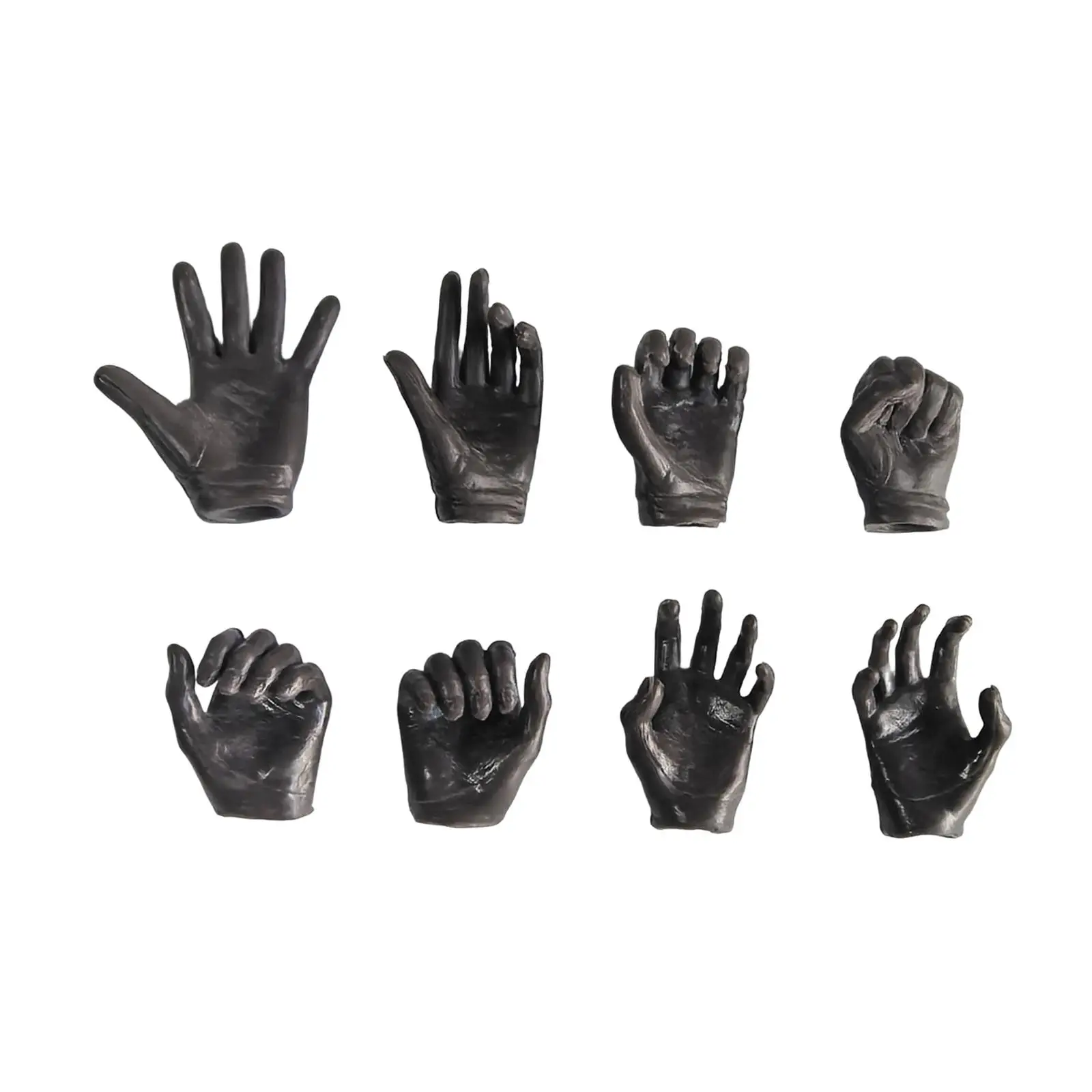 

8 Pieces 1/6 Figure Hands Model Handmade Doll Accessories for 12inch Figures