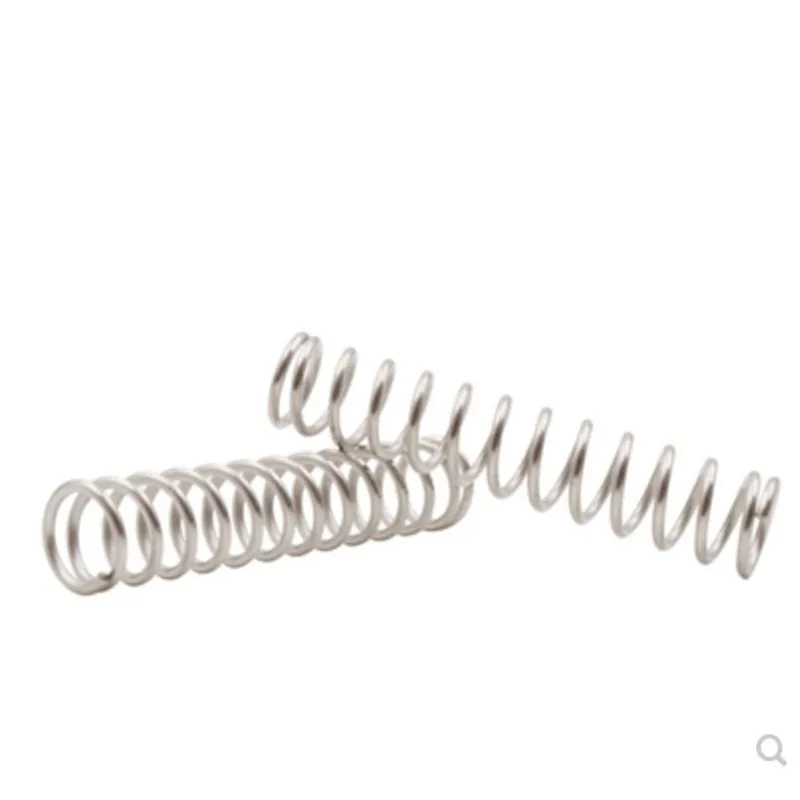 10pcs/lot 0.9mm Stainless steel compression spring wire diameter outer diameter 6-15mm length 10-50mm